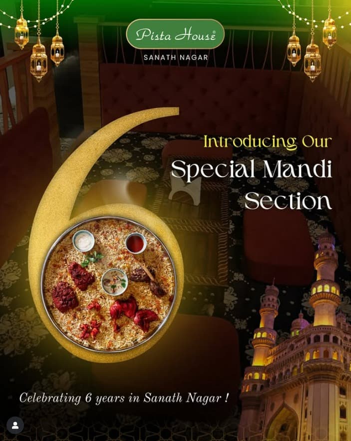 Pista House Sanath Nagar Celebrates 6 Years with Special Mandi Section Launch