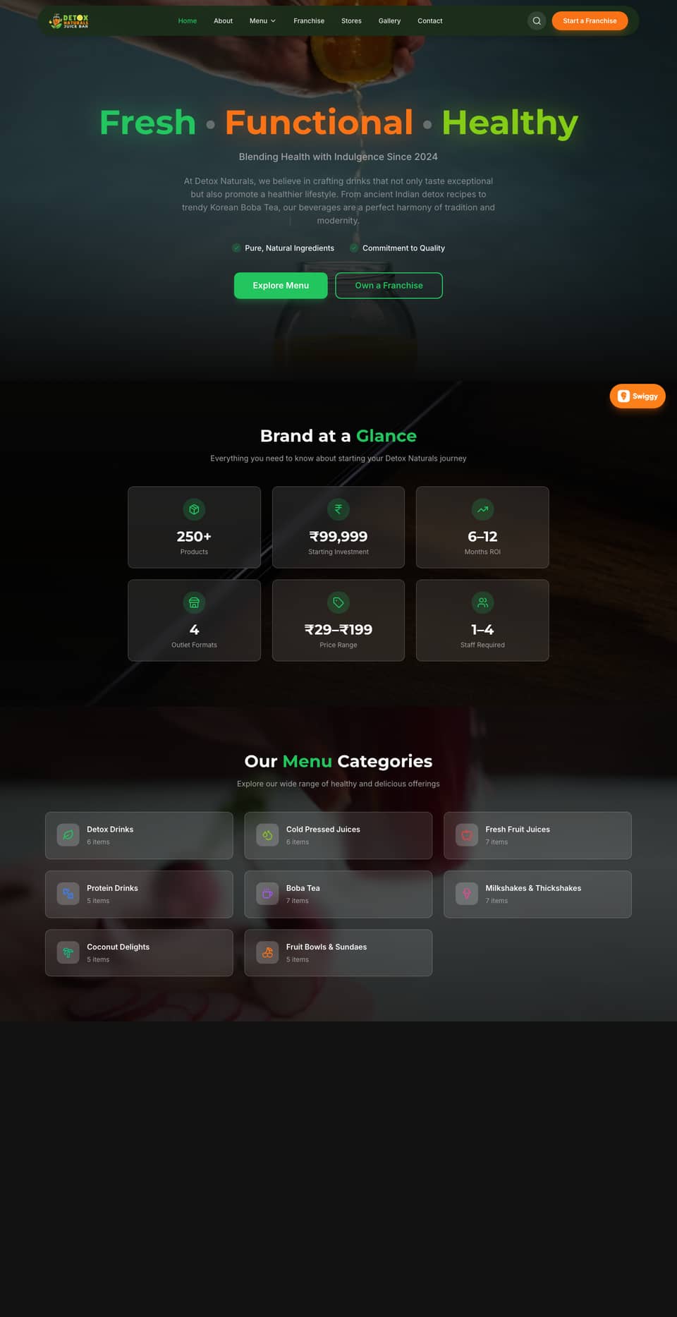 Detox Naturals website