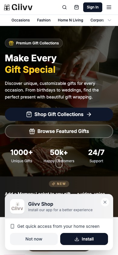 giivv.com on a phone