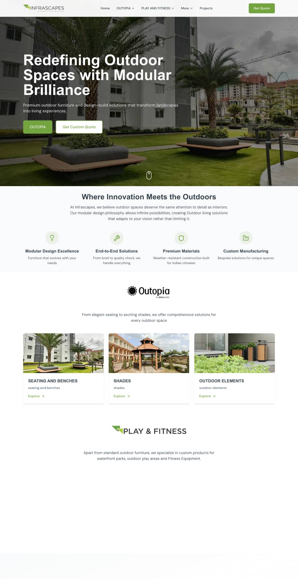 Infrascapes website