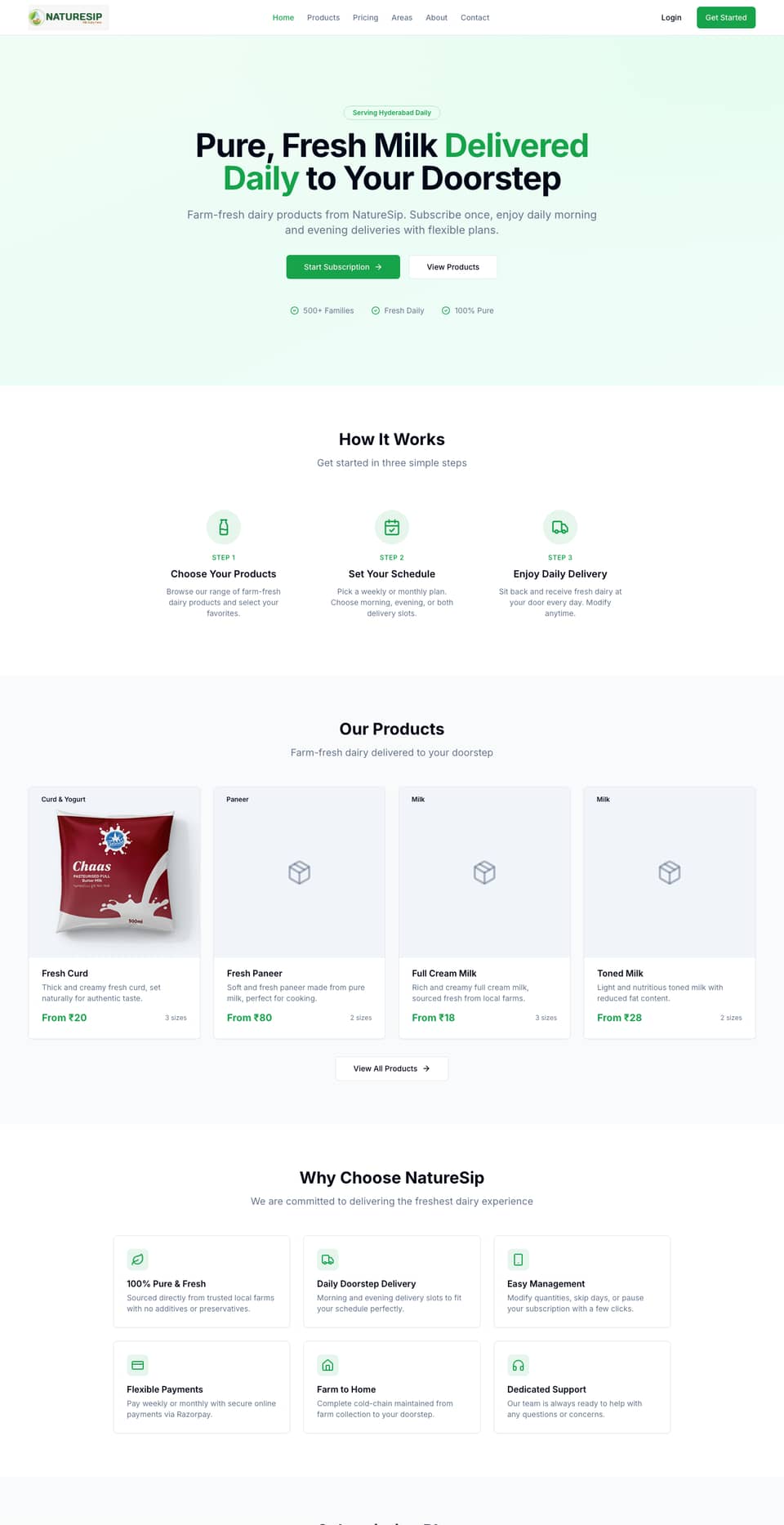 NatureSip website