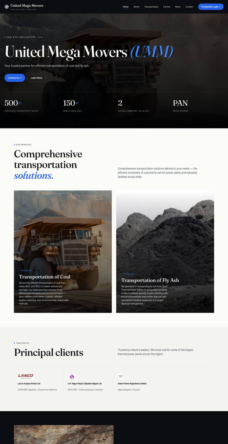 United Mega Movers website